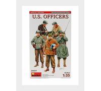1:35 MINIART Accessories Usa Officers Military Figures Kit MA35477