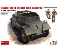 1:35 Miniart Dingo Mk Ii ( Pz.Kpfw.Mk 1 202(E) W/Crew Kit MIN35074 Modellino