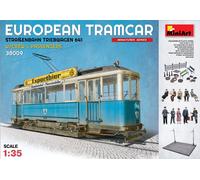 1:35 Miniart European Tram W Crew And Accessories Kit MIN38009 Modellino