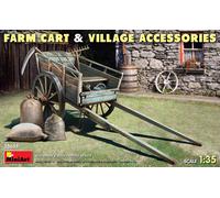 1:35 Charrette de ferme avec accessoires