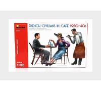 MINIART 38062 MAQUETTE CIVILS FRANÇAIS AU CAFÉ ANNÉES 1930-40 1/35