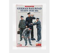 1:35 Miniart Figures German Railroad Staff 1930-40S Kit MA38012 Modellino