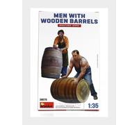 1:35 MINIART Figures Men With Wooden Barrels Kit MA38070