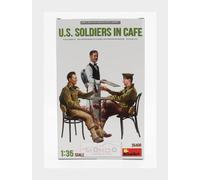 1:35 MINIART Figures Soldier Usa Military In Cafe 1944 Kit MA35406