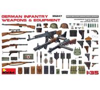 1:35 Miniart German Infantry Weapons & Equipment Kit MIN35247 Modellino