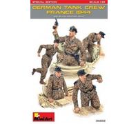 1:35 Miniart German Tank Crew France 44 Spec.Ed. Kit MIN35252 Modellino