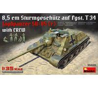 MiniArt Maquette Jagdpanzer SU-85 (r) 1:35 avec équipage MIN35229