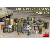 MiniArt Accessoire de modélisme MIN35595 Bidons d'huile et d'essence années 1930-40 Gris