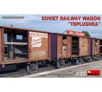 MiniArt Kit de modélisme en plastique Wagon ferroviaire soviétique Teplushka Échelle 1:35 MIN35300