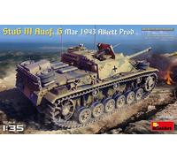 MiniArt Kit de maquette MIN35336 1:35 StuG III Ausf G Mar 1943 Alkett Prod moulée couleur