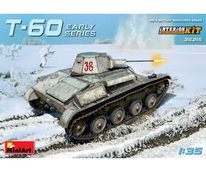 1:35 Miniart T-60 Early Series Soviet Light Tank Interior Kit Kit MIN35215 Model