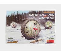 MiniArt Kit de maquette Char sphérique soviétique avec ski d'hiver – Kit intérieur – 1:35