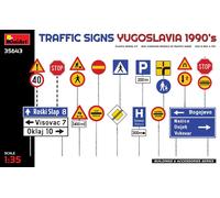MiniArt Kit maquette MIN35643 1:35 Panneaux signalisation Yougoslavie années 1990 Non peint