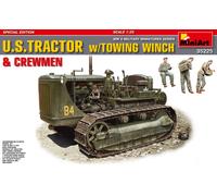 1:35 Miniart U.S. Tractor D7 W/Towing Winch & Crewmen Kit MIN35225 Modellino