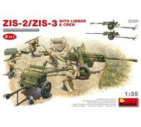 MINIART 35369 MAQUETTE MILITAIRE ZIS-2/ZIS-3 AVEC LIMBER ET EQUIPAGE 2 IN 1 1/35