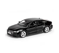 1:35 Miniature for Audi RS7 Alliage Sport Voiture Modèle Moulé sous Pression Véhicules Collection Enfants Cadeaux Jouets(Noir)