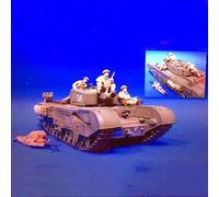 【1/35】 Modèle réduit de soldat britannique Deuxième Guerre mondiale pièces en résine non assemblées et non peintes /// 7kj5-5 (sans char) (4 personnes)