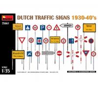 Miniart - Dutch Traffic Signs 1930-40'smaquette Diorama Dutch Traffic Signs 1930-40's 1/35ème Miniart 35661 Maquette Char Promo Figurine Miniature