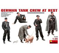1:35 Revell 1/35 GERMAN TANK CREW AT REST Miniart Kit MIN35198 Modellino