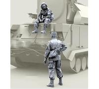 1/35 Russian Commando Soldier Resin Model Kit Maquette de soldat en résine non peinte et non assemblée (2 figurines, pas de chars // X1J4D8)