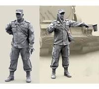 1/35 Russian Commando Soldier Resin Model Kit Maquette de Soldat en résine Non Peinte et Non assemblée (2 Figurines, Pas de Chars // X1J4D7)
