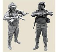 1/35 Russian Commando Soldier Resin Model Kit Maquette de soldat en résine non peinte et non assemblée (2 figurines) // X8W4S3