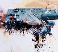 1/35 Soldat allemand de la Seconde Guerre mondiale en résine Kit de modèle réduit de soldat non peint et non assemblé (2 figurines) // x6U7A7