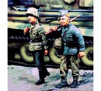 1/35 Soldat allemand de la Seconde Guerre mondiale en résine Kit de modèle réduit de soldat non peint et non assemblé (2 figurines) // x6U7A10