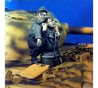 1/35 Soldat allemand de la Seconde Guerre mondiale en résine Kit de modèle réduit de soldat non peint et non assemblé (2 figurines) // x6U7A18