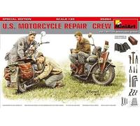 MiniArt 35284 U.S. Motocycle Repair Crew.Special Editi Figurines, Grises