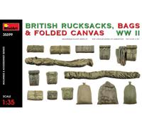 1:35 WW2 Brit. Sacs à dos/bâches/sacs