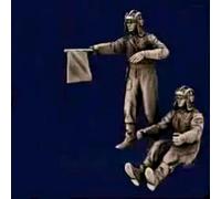 1/35 WWII Tank Soldier Resin Model Kit Soldier Resin Model Kit non peint et non assemblé (2 figurines, pas de chars) //U8I6h2