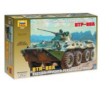 1:35 Zvezda Btr-80a Russian Personnel Carrier Kit Z3560 Modellino