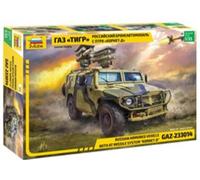 Zvezda Maquette militaire GAZ Tiger 3682 – Missiles Kornet – Échelle 1/35