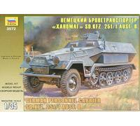 1:35 Zvezda Hanomag Sdkfz-251/1ausf.B Ger. Personnel Carrier Kit Z3572 Modellino