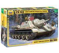 Zvezda Sowjet 530003691 1:35 SU-122 Kit de Construction en Plastique à Monter