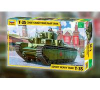 1:35 Zvezda T - 35 Heavy Tank Kit Z3667 Modellino