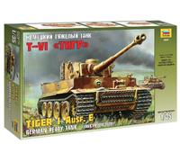 1:35 Zvezda Tiger I Ausf. E Early Kit ZS3646 Modellino