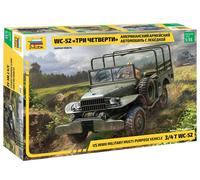 Zvezda – Maquette Dodge WC-52 – Véhicule militaire polyvalent US WWII 3/4 t – 1:35