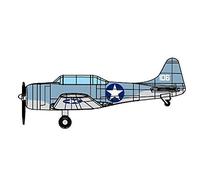 Trumpeter Maquette d'avion SBD-3 Dauntless 1/350 – Set 4 mini-avions pré-peints