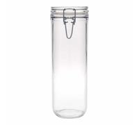 Rocco Bormioli Bocal à spaghetti en verre filé, bouchon hermétique, hauteur 26 cm