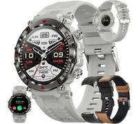 1.39 Inch Amoled Men's Smart Watch With Bluetooth Calling, Smartwatch With 123 Sports Modes, 5atm Waterproof, Activity Tracker, Sleep, Heart Rate, Spo2, Smart Watch For Ios Android (Grey)