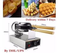 1.3Kw Gaufrier Electrique Oeuf Gâteau Four QQ Egg Waffle Baker Maker Machine 220V