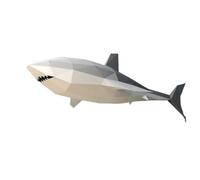 1.3M Big Shark Paper Model 3D DIY Animal Papercraft Low Poly Handmade Creative Wall Decoration Toys For Children Room