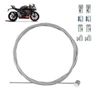 1,3M Universal Cable d'embrayage Moto, Ø1,5mm Kit de Réparation de Câble d'accélérateur avec 8 Connecteurs Filetés, Câble Universel Moto, Adaptateur D'embrayage Universel Moto Embrayage Câble