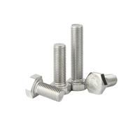 1-3pcs M6/M8/M10/M12/M14/M16 Vis machine à filetage fin à tête hexagonale en acier inoxydable, M6x16x0.75mm