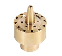 1/4 "/1/2"/3/4 "laiton colonne style fontaine buse étang de jardin fontaine buse d'eau poreux diffusion arrosage tête de pulvérisation or(1/2")