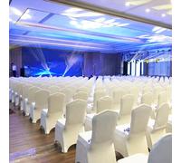 1/4/10/30 pièces Housses de chaise élastiques blanches épaisses, housses de chaise élastiques en une seule pièce pour mariage, hôtel, exposition, housses de protection de chaise en spandex réutilisabl