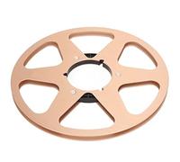 1/4 10,5 pouces Bobine vide pour bande, bobine de récupération en alliage d’aluminium pour la norme NAB, bobine à 6 trous avec conception anti-déformation, accessoire pour magnétop (Or)