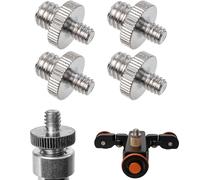 1/4""-20 to 3/8""-16 External Thread Screw Adapter, 4 Pack, Double Male to Male Adapter, Reduction Sockets, Screw Arranger, Tripod Screw, for Tripod, Lamp, Camera Accessories